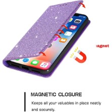 Manyi Mall Samsung Galaxy A54 Için Glitter Flip Case 5g Flip Case Cüzdan Kart Tutucu (Yurt Dışından)