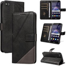 Manyi Mall Elmas Dikiş ve Kart Yuvası Deri ile Huawei P9 Lite Için Flip Case (Yurt Dışından)