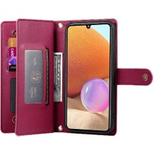 BDT Boutique Samsung Galaxy A32 4g Çok Fonksiyonlu Iş Standı Kayışı Için Flip Case (Yurt Dışından)