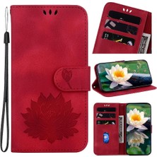 Manyi Mall Nokia Nokia Kickstand Kabartma Lotus Çiçek Kickstand Manyetik Için Flip Case (Yurt Dışından)