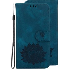 Manyi Mall Onur X9A Cüzdan Kabartma Lotus Çiçek Kickstand Manyetik Için Flip Case (Yurt Dışından)