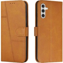 Manyi Mall Samsung Galaxy M35 Yan Toka Kart Ekleme Kickstand Pu Için Flip Case (Yurt Dışından)