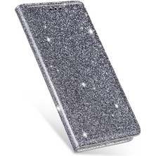 Manyi Mall Samsung Galaxy A54 Için Glitter Flip Case 5g Flip Case Cüzdan Kart Tutucu (Yurt Dışından)