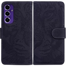 BDT Boutique Samsung Galaxy S24 Fe Kabartmalı Sevimli Kaplan Deri Cüzdan Için Flip Case (Yurt Dışından)