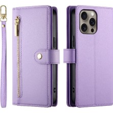 BDT Boutique IPhone 16 Için Flip Case Pro Max Çok Fonksiyonlu Cüzdan Crossbody Kayış (Yurt Dışından)