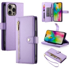 BDT Boutique IPhone 16 Için Flip Case Pro Max Çok Fonksiyonlu Cüzdan Crossbody Kayış (Yurt Dışından)