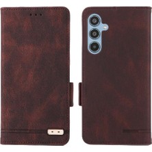 BDT Boutique Toka ile Samsung Galaxy M35 Manyetik Cüzdan Kart Tutucu Için Flip Case (Yurt Dışından)