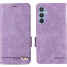 BDT Boutique Toka ile Samsung Galaxy M35 Manyetik Cüzdan Kart Tutucu Için Flip Case (Yurt Dışından)