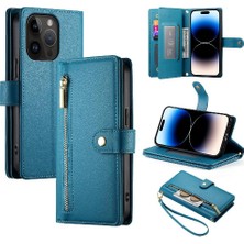 BDT Boutique IPhone 14 Için Flip Case Pro Standı Iş Cüzdan Çok Fonksiyonlu Kayış (Yurt Dışından)