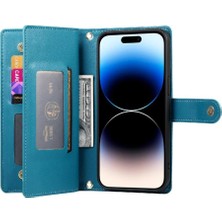 BDT Boutique IPhone 14 Için Flip Case Pro Standı Iş Cüzdan Çok Fonksiyonlu Kayış (Yurt Dışından)