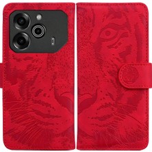 BDT Boutique Tecno Pova 6 Pro 5g Deri Cüzdan Kabartmalı Sevimli Kaplan Için Flip Case (Yurt Dışından)