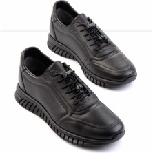 Bambi Siyah Napa Hakiki Deri Erkek Casual Ayakkabı E01018025543