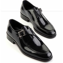 Bambi Siyah Açma Hakiki Deri Erkek Klasik Ayakkabı E01630313714