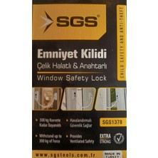 Sgs SGS1378 Çelik Halatlı Anahtarlı Emniyet Kilidi