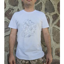 BL Atölye Küçük Insanlık %100 Pamuk Premium Uniseks Tasarım Tişört Regular T-Shirt