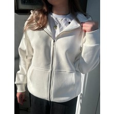 Coho Regular Fit Metal Fermuarlı Kapşonlu Hırka Sweatshirt. Yumuşacık Garanti Şardonlu ve Nakışlı.
