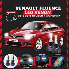 Furens Renault Fluence 2010-2016 Kısa Far Uyumlu Şimşek Etkili LED Xenon Pro Series H7