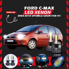 Furens Ford C-Max 2003-2010 Uzun Far Uyumlu Şimşek Etkili LED Xenon Pro Series H1