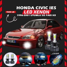 Furens Honda Civic Ies 1996-2001 Sis Farı Uyumlu Şimşek Etkili LED Xenon Pro Series H3