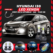 Furens Hyundai I30 2007-2016 Sis Farı  Uyumlu Şimşek Etkili LED Xenon Pro Series H8