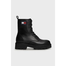 Tommy Hilfiger Deri Fermuarlı Postal Bot Bayan Bot EN0EN02628 Bds