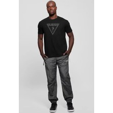 Guess Erkek Siyah  Azha Cn Over  T-Shirt