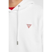 Guess Erkek Beyaz Iconic Sweatshirt