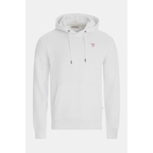 Guess Erkek Beyaz Iconic Sweatshirt