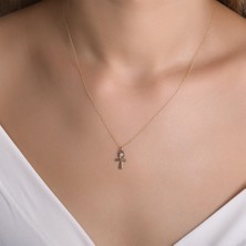 Ariş Sonsuz Yaşam Sembolü Pırlanta Kolye (Ankh)