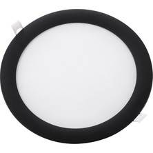Zmr 12W Siyah Kasa Sıvaaltı Panel LED Armatür  3000K (Günışığı)