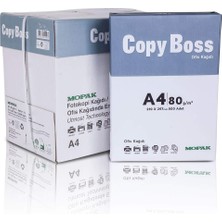 Mopak Copy Boss A4 80 Gr/m² Fotokopi Kağıdı 500 sayfa 5'li Paket / Koli