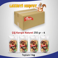 Paşa Kuruyemiş Çiğ Karışık Naturel Kuruyemiş 250 gr x 4 Adet (1 kg Toplam)