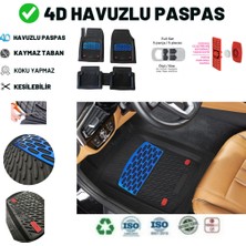 Zeyno Ticaret Hyundai Elantra Sedan 2011 Uyumlu Havuzlu Ünıversal Maxi Paspas Mavi - Siyah