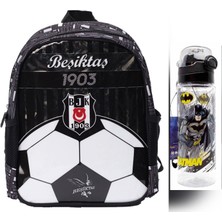 Sports Beşiktaş Unisex Okul Çantası - Suluk & Matara ve Kalemlik Hediye