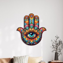 Steel Art Dec Renklerin Sihri - Hamsa Metal Tablo