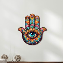 Steel Art Dec Renklerin Sihri - Hamsa Metal Tablo