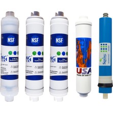 Spring Water Nsf Onaylı Asyalife 5'li Inline Filtre Seti