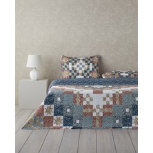 English Home Retro Tribute Çok Amaçlı Tek Kişilik Yatak Örtüsü Takımı Hardal