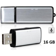 Kingboss USB Flash Bellek 16 GB Gri Ses Kayıt Cihazı