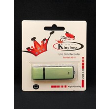 Kingboss USB Flash Bellek 16 GB Yeşil Ses Kayıt Cihazı