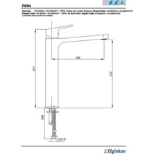 E.C.A Eca Tiera 102188002C1 Yüksek Tip Lavabo Bataryası Mat Siyah
