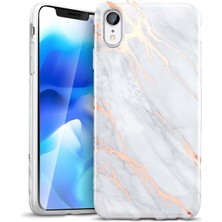 Esr iPhone Xr Kılıf, Marble,gray Gold