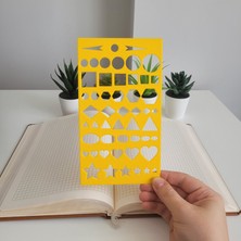 Karmelom Studio Bullet Journal Montessori Temel Şekiller Şablon Cetvel