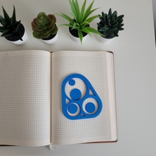 Karmelom Studio 3 Bölmeli Spirograf Cetvel Set