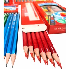 Faber-Castell Okul Kırtasiye Seti Pastel Boya Kuru Boya Suluboya Kalem Yapıştırıcı Silgi Kalemtraş