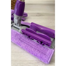 Tekno Trust Yer Mopu Fayans Duvar Yüzey Temizlik Mikrofiber Mandallı Mop ( 1 Adet Yedek Bez Hediyeli )