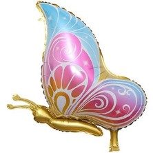 Kidspartim Gold Detaylı Kelebek Folyo Balon 68X57 cm