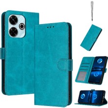 MY Boutique1 Toka Saf Renk Kickstand Pu ile Xiaomi Poco M6 4g Için Flip Case (Yurt Dışından)