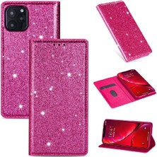 MY Boutique1 IPhone 12 Kart Tutucu Manyetik Kapatma Pu Deri Için Glitter Flip Case (Yurt Dışından)