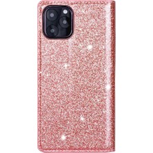 MY Boutique1 IPhone 12 Kart Tutucu Manyetik Kapatma Pu Deri Için Glitter Flip Case (Yurt Dışından)